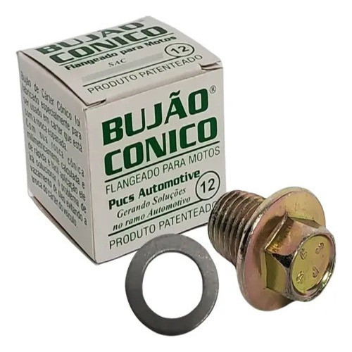Bujão Óleo Recupera Carter Espanado 12mm Cg Titan Fan Cbx Xr