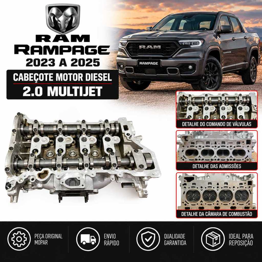 Cabeçote Ram Rampage Diesel 2.0 2023 2024 2025