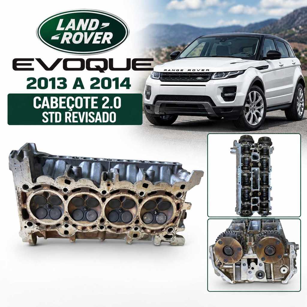 Cabeçote Land Rover Evoque 2.0 2013 2014 STD revisado