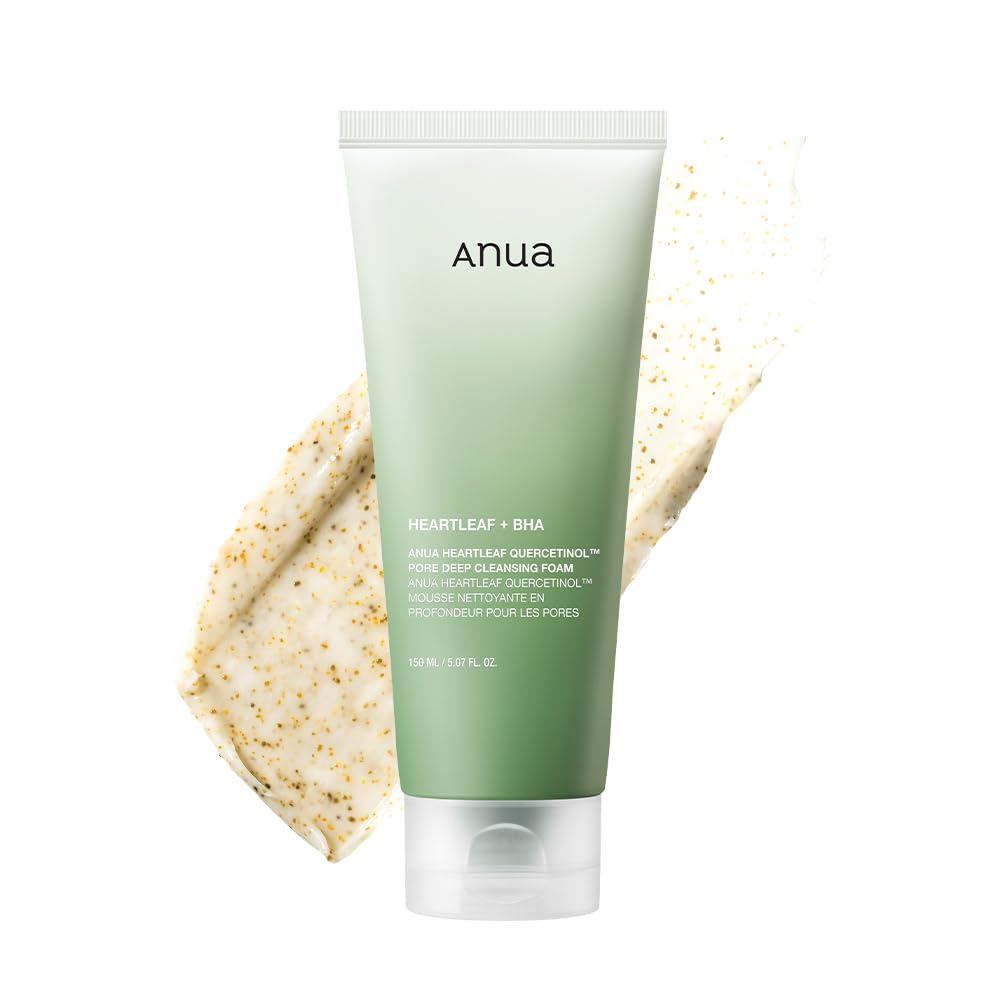 ANUA Heartleaf Deep Cleansing Foam 150ml - Face Wash, Pore Cleansing, Blackhead Care, Makeup Remover.
