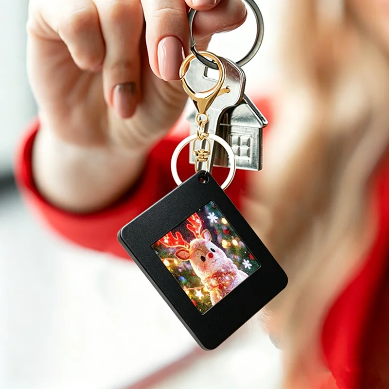 1.54 inch Keychain E-paper Ink Screen NFC Function Backpack Charms 4 Color Display Wireless Image Transmission For Android IOS