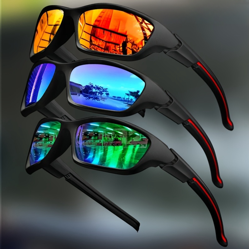 Óculos de sol polarizados DreamColor para esportes ao ar livre, design envolvente, adequado para pesca, ciclismo,
