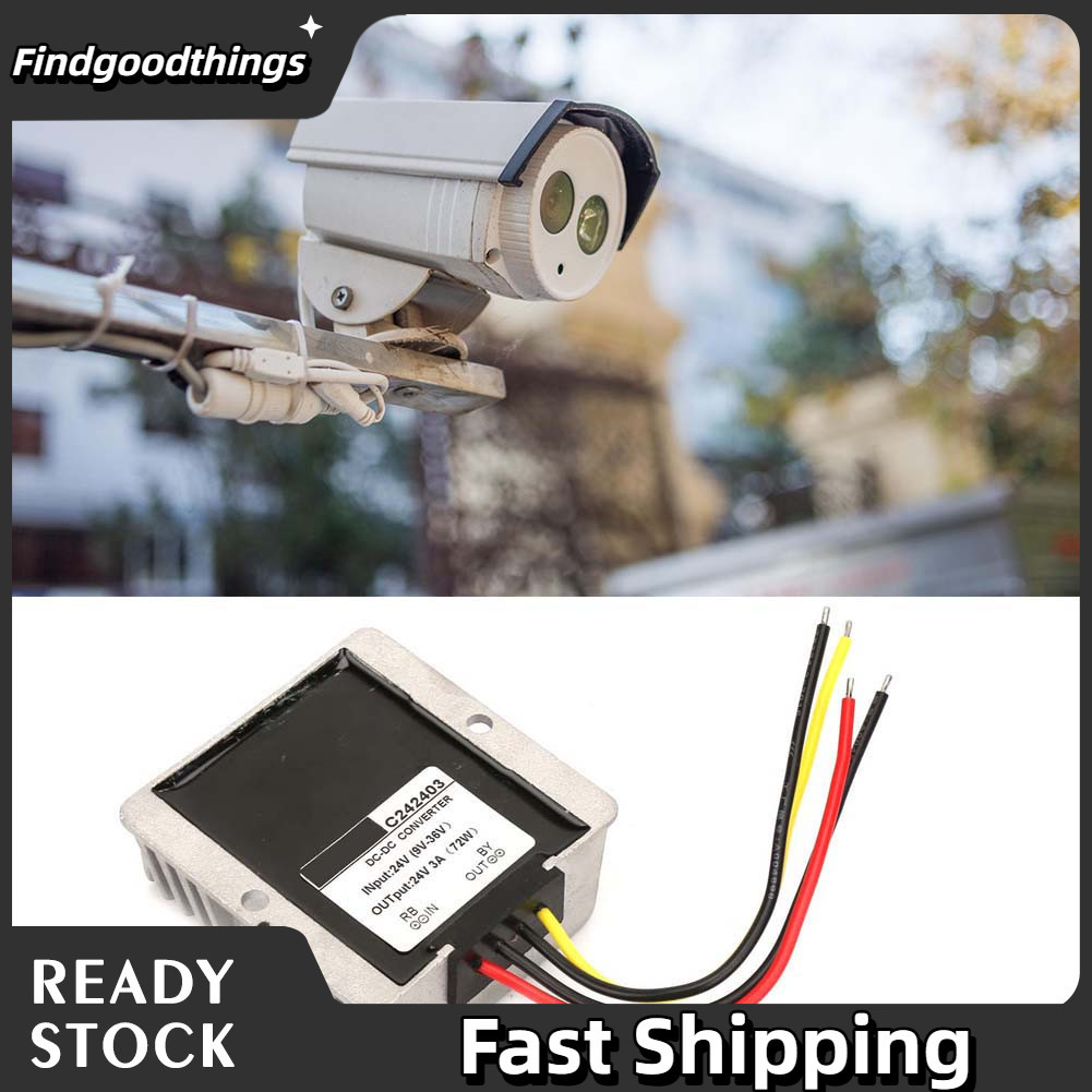 Findgoodthings-br Conversor Auto Step UPDown Regulador de tensão de 24 V 144 W UP Down Boost Module para display LED de