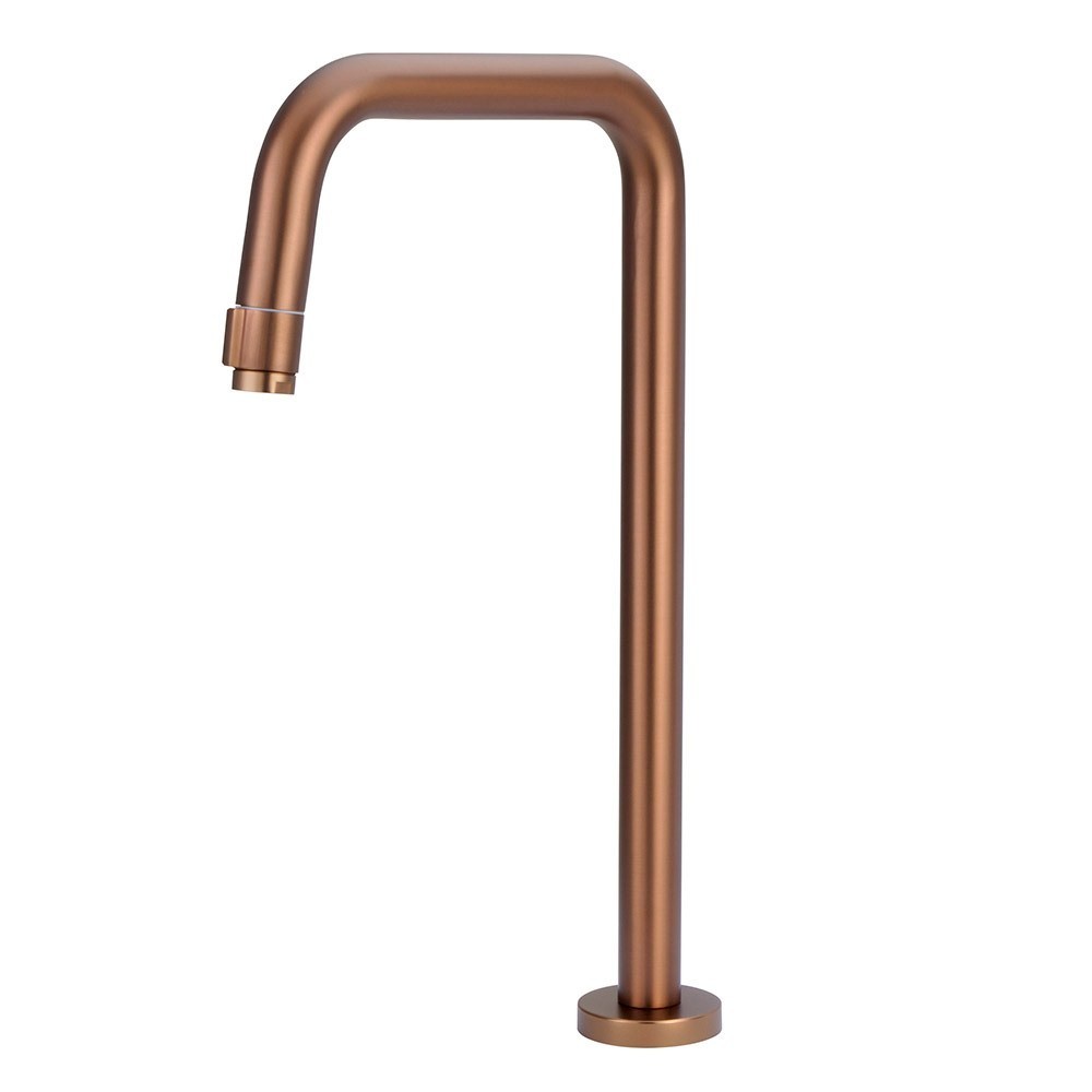 Torneira Banheiro Lavatório Pratica Clean Rose Gold Alta Pia Lavatorio Moderno