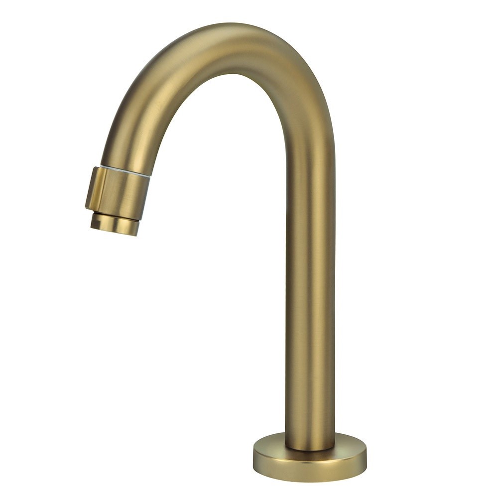 Torneira Banheiro Lavatório Pratica Clean Dourada Gold Metal Pia Lavatorio Moderno