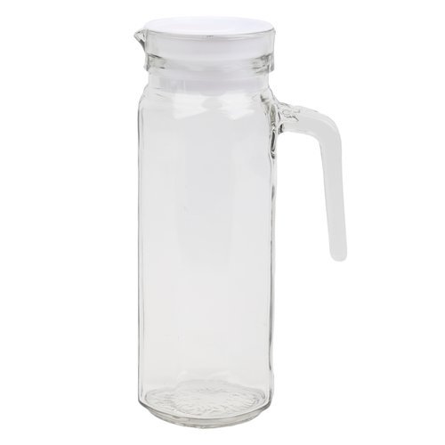 Jarra Vidro Transparente Capacidade 1 Litro Design Redondo Clean Cozinha
