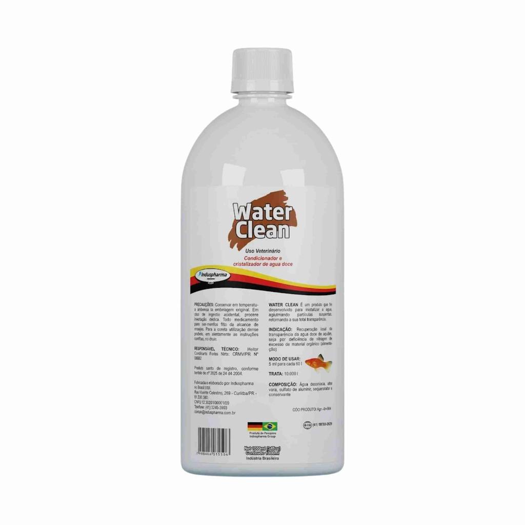 Induspharma Water Clean 1L Condicionador e Clareador de Água