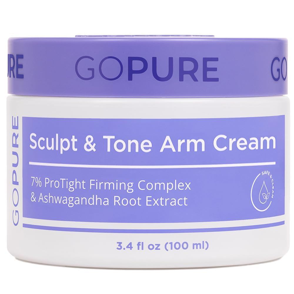 goPure Sculpt & Tone Arm Cream – Creme Firmador e Tensor para os Braços, Suaviza a Aparência das Rugas, Hidrata Profunda