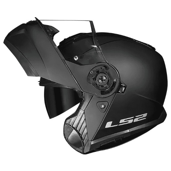 Capacete Moto Robocop Articulado LS2 FF908 Strobe 2 Monocolor Escamoteável C/ Óculos