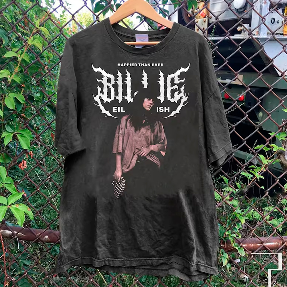Camiseta T-shirt Unissex Billie Eilish Happier Than Ever norns