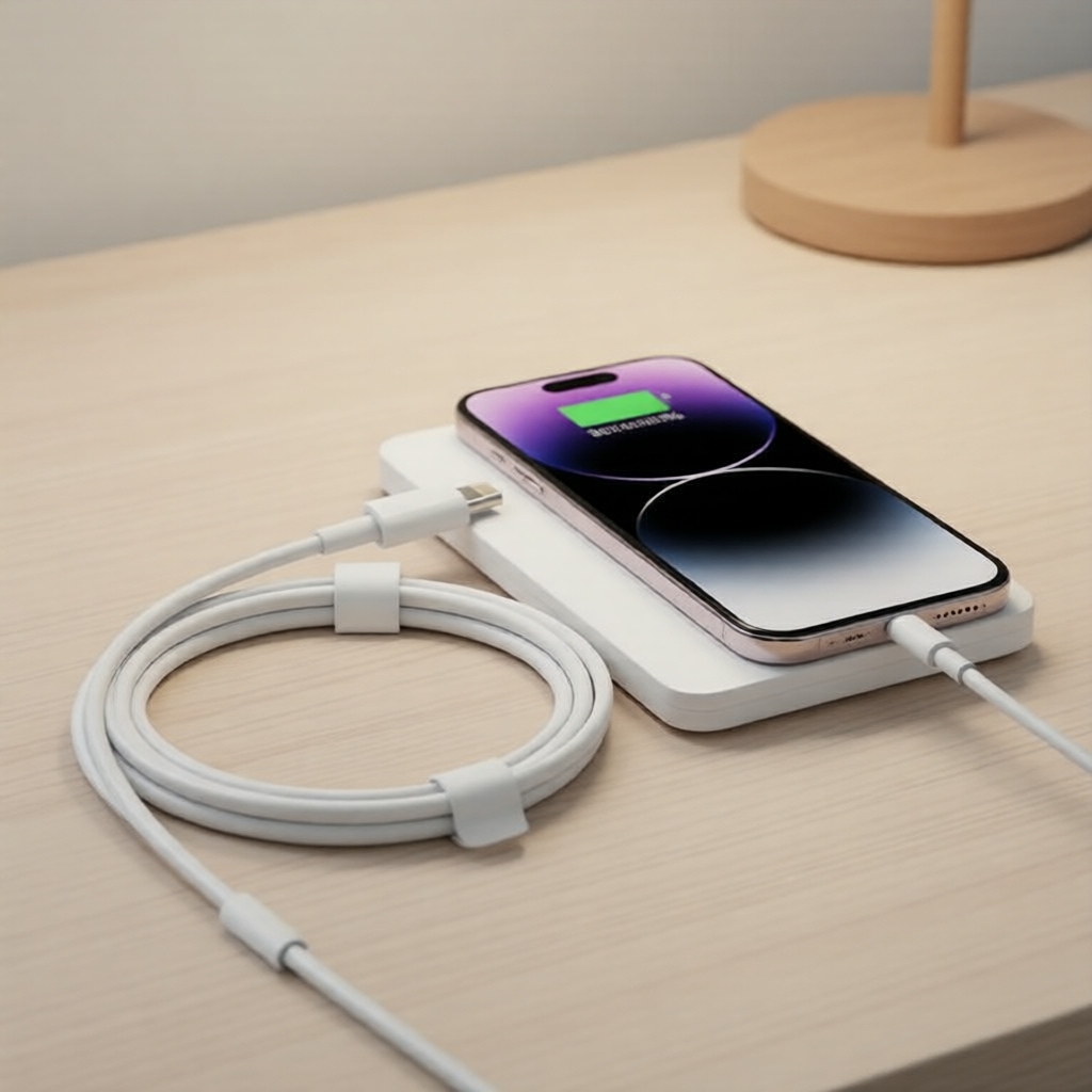 Cabo USB-C para Lightning de carregamento rápido 30W/45W compatível com iPhone 7-14 Pro Max e modelos de iPad