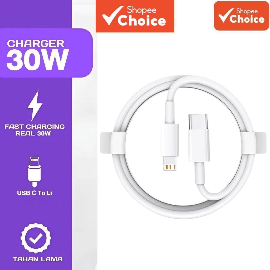 Cabo de carregamento rápido PD 30W/45W Type-C para Lightning para iPhone 7/8/9/X/XS/XR/12/13/14 Pro Max e iPad