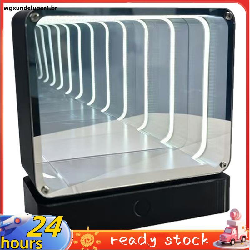 Luz Noturna De Túnel 4D Quantum Tunnel Night Light USB C Para Decoração De Sala De Configuração De Jogos