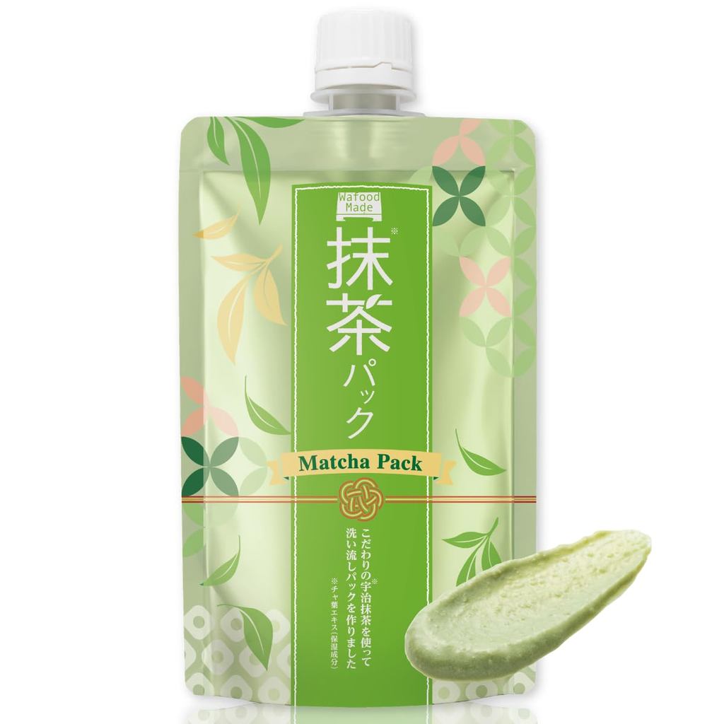 PDC Wafood Made Uji Matcha Green Tea Wash Off Mask Face Pack Pore Blackhead Care Smooth Scrub Cica Vitamin C from Japan