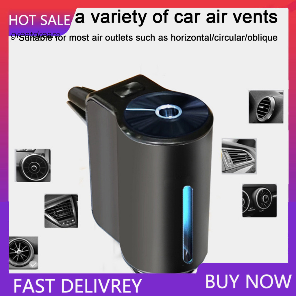 Stylish Car Accessory Air Freshener Diffuser – Adjustable Compact Easy Install Intelligent Aroma Device for Fresh Perf