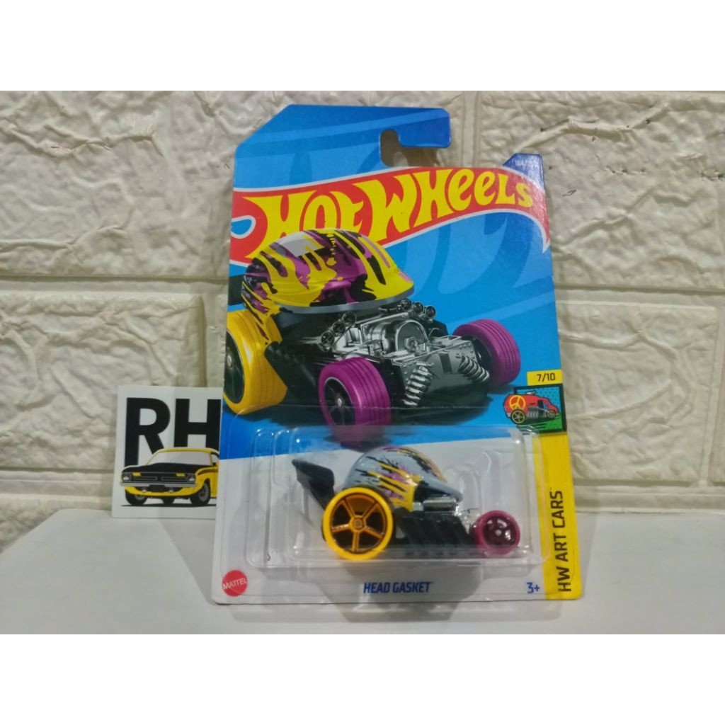 Capacete Hot Wheels Head Gasket hotwheels Carros Artísticos