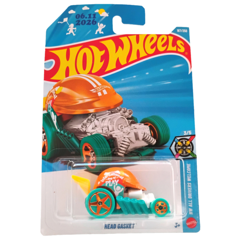 Miniatura Hot Wheels Head Gasket INTERNATIONAL DAY OF PLAY - HW All Drivers Welcome