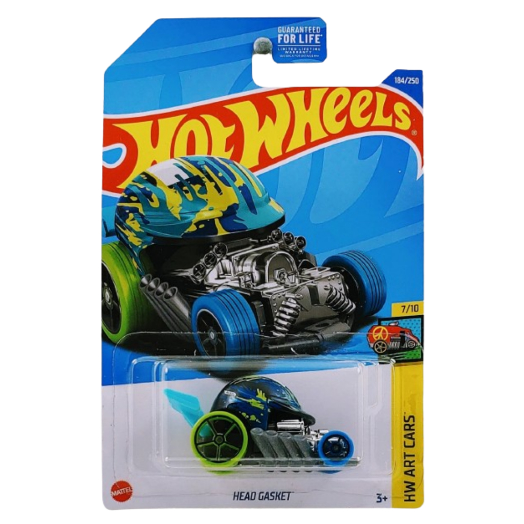 HotWheels Miniatura Head Gasket #HCX65 HW Art Cars 7/10