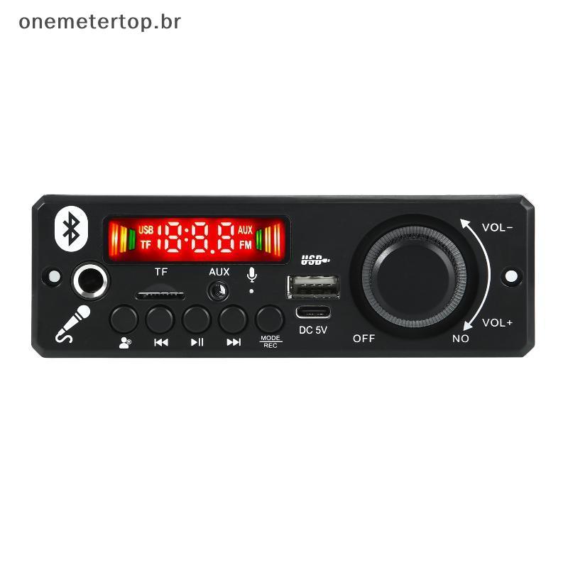 onemetertop 5V 2 * 3W Amplificador De Áudio MP3 WMA Placa Decodificadora Rádio FM Suporte Para Microfone Projetos DIY De