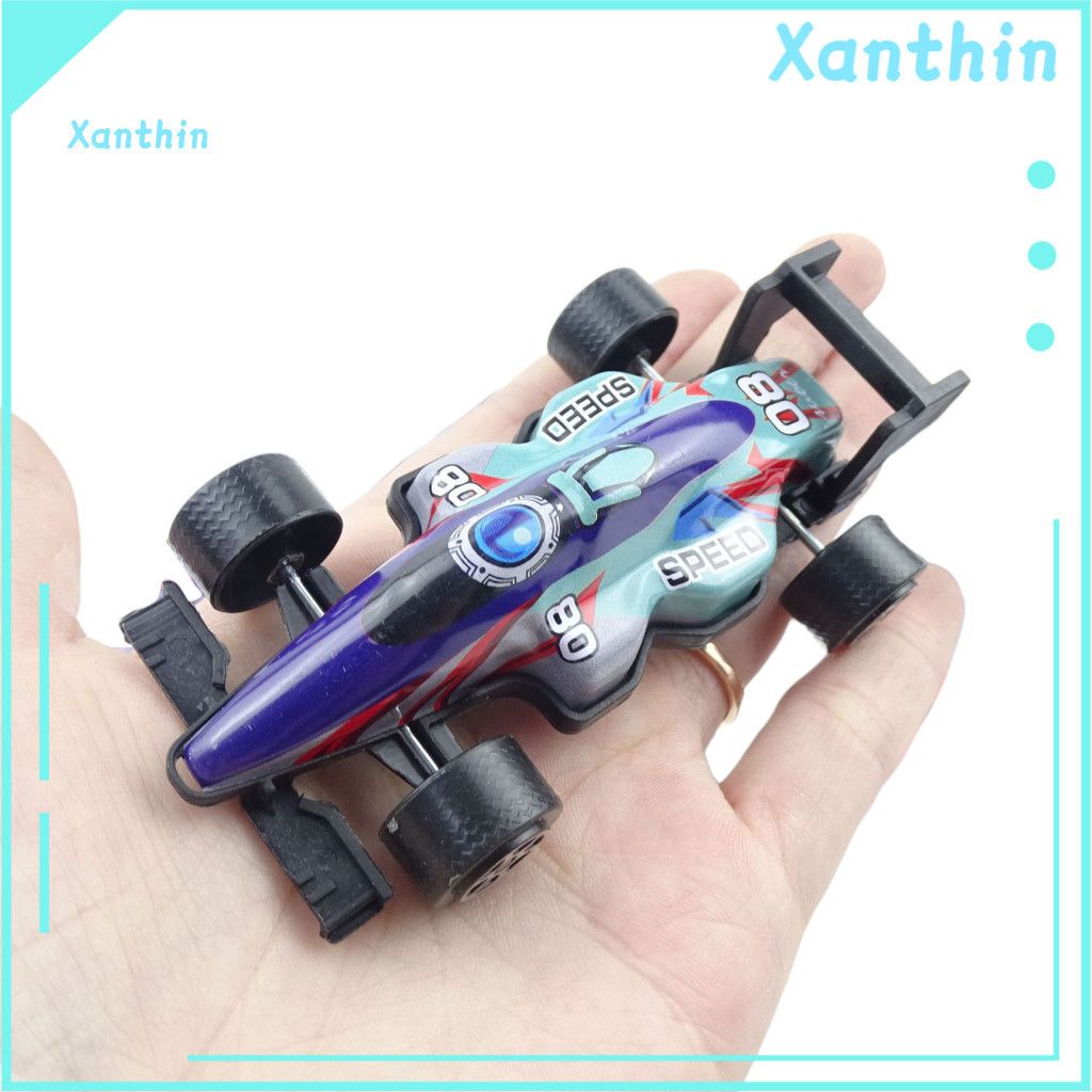 Rubber Wheels Toy Car 12pcs Kids Pull Back Racing Set – Metal Body Formula 1 Race Cars with Die-cast Model Vehicles fo