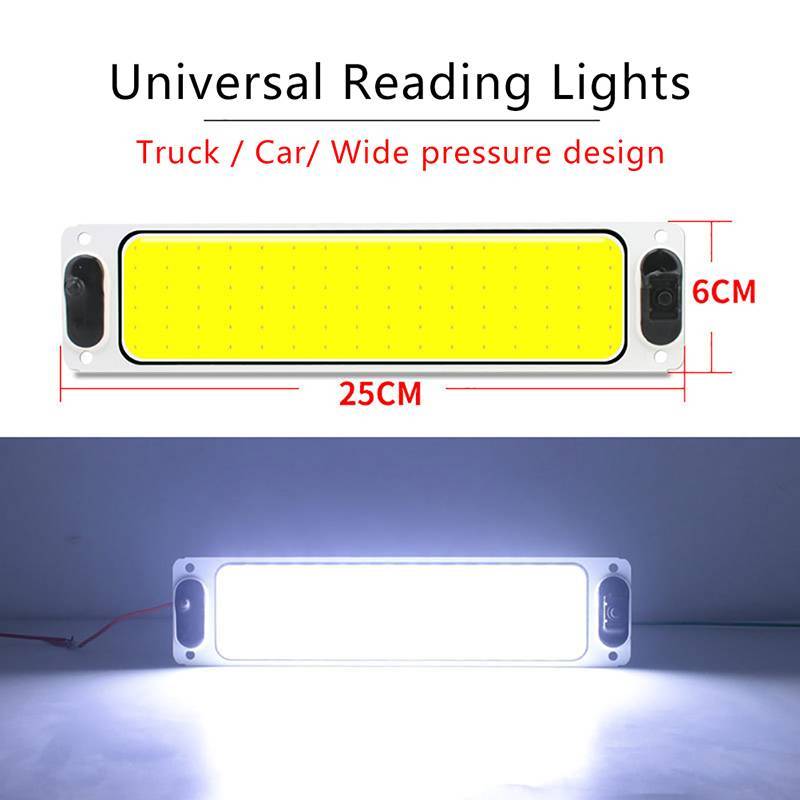 ADS 12V 24V Lâmpada LED COB Strip Diode Tru Lamp Para Lâmpadas De Carro Automotivo Luzes De Leitura BR