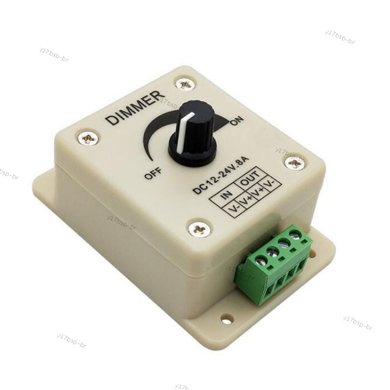 Luz LED Dimmer Interruptor Ajustável Controle De Energia DC 12V 24V 8A Brilho Lâmpada Tira Driver Para strip Light s1 17
