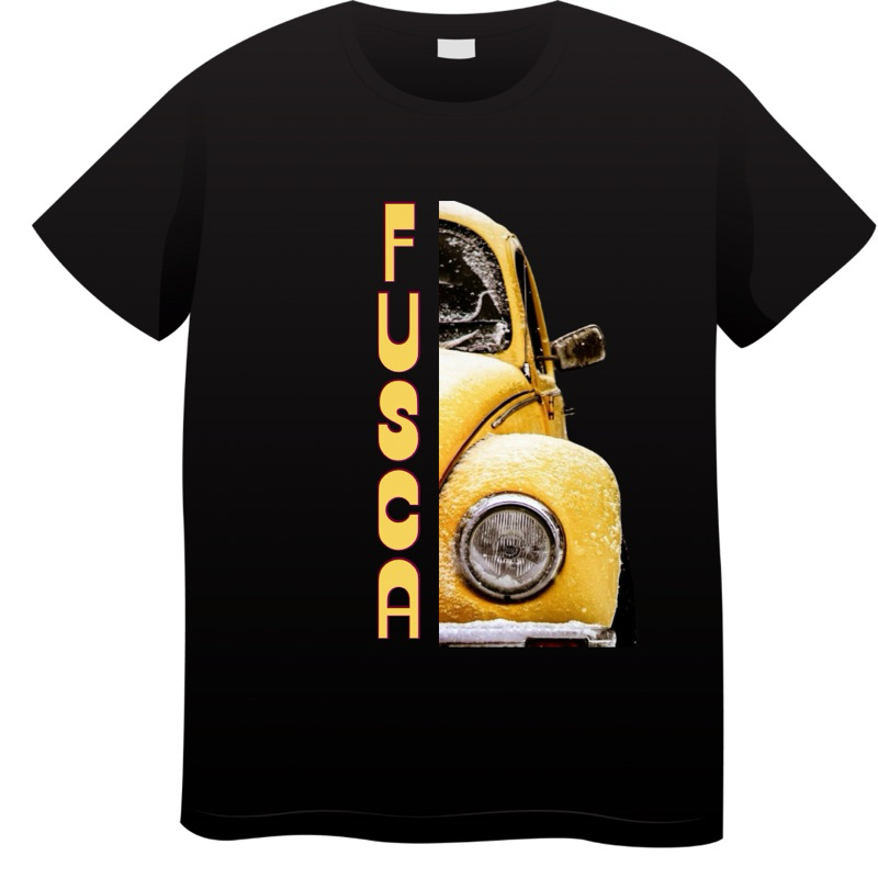 Camiseta Fusca Amarelo Retrô Carro Antigo | Unissex Algodão| Vintage Car Casual Adulto Infantil Plus Size
