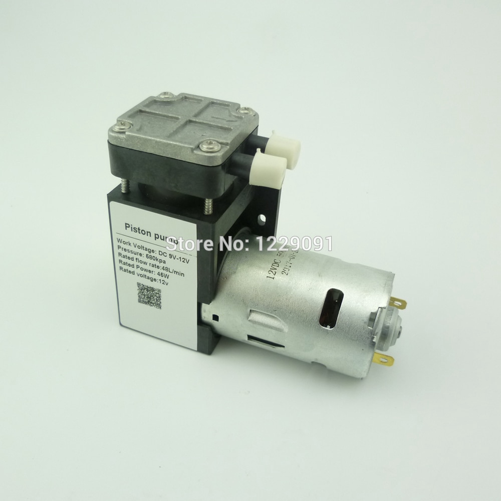 mini Bomba Elétrica De Vácuo DC 12v 24v 85kpa De Ar De Pistão 40w