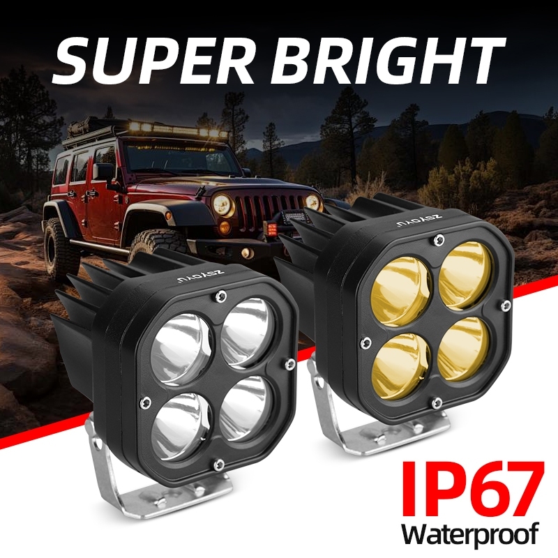 3 Polegada 40W Offroad Condução Led Vagens Holofotes De Trabalho 12V-24V Faróis Para Motocicletas Inundação Barra Luz Ne