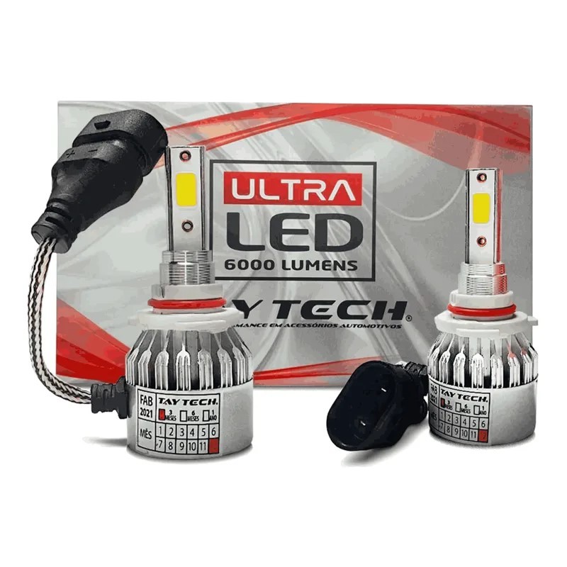 LÂMPADA LED AUTOMOTIVA TAY TECH ULTRA 6000 LÚMENS 12V-24V 40W PAR