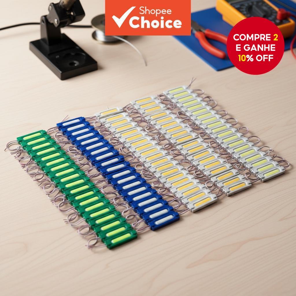 TCYATO 20pcs Luz de Marcador Lateral de Módulo LED 12V para Caminhão, Ônibus, Reboque, Super Brilhante COB 6 LED.