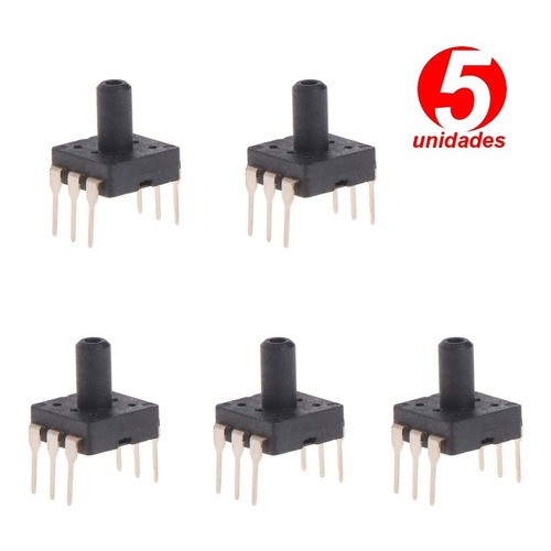 05 Pcs - Sensor De Pressão Dip6 40kpa 5,8 Psi P/ Robótica