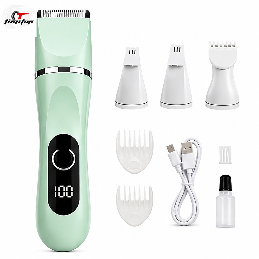4 em 1 pet grooming trimmer Kit Maquina De Tosa Pet Recarregável Aparadora Gato Ruído Fio kit LFJ-3161