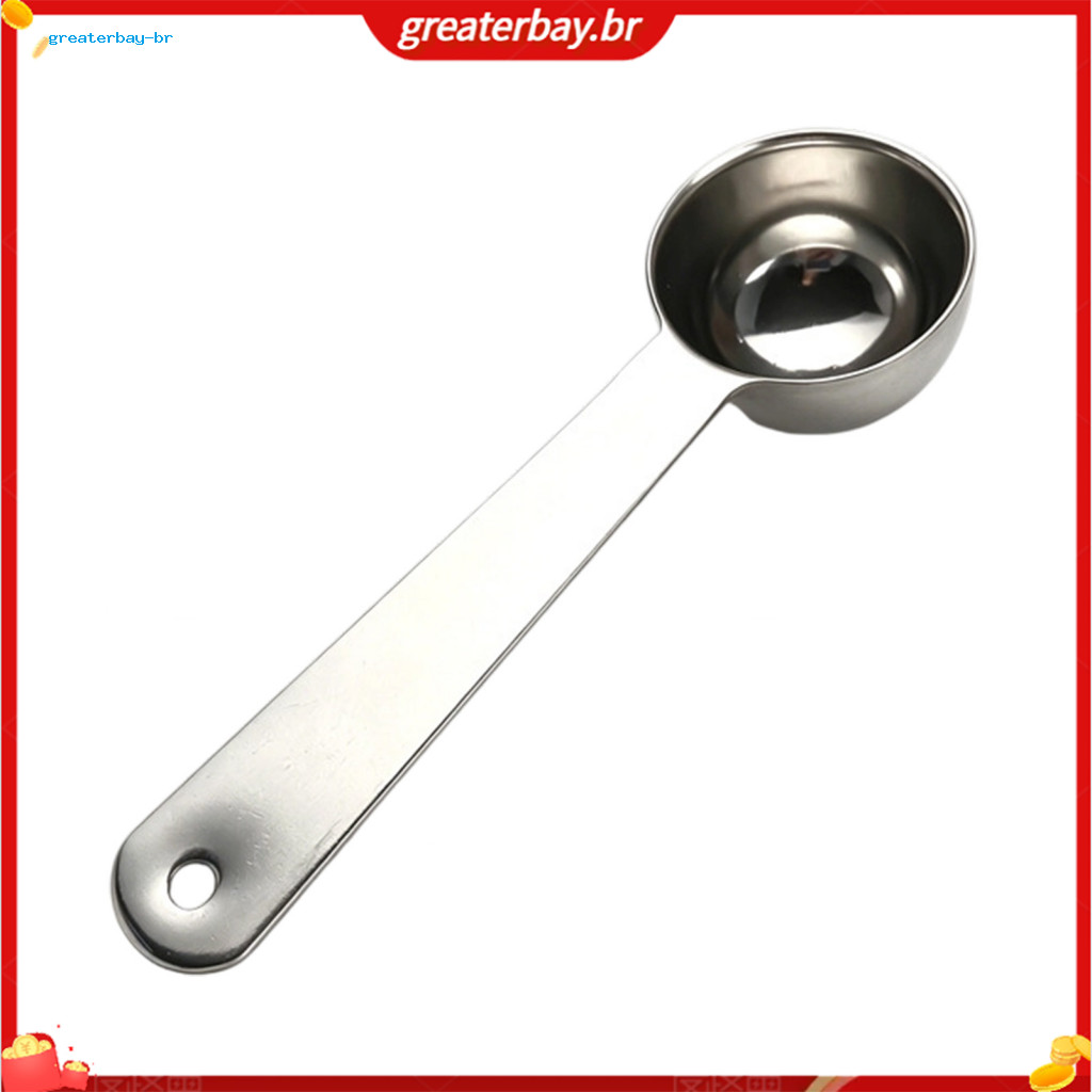 304 Stainless Steel Measuring Spoons Set – Durable One-piece Round Scoops for Coffee Spices Baking Mirror Polished Dis