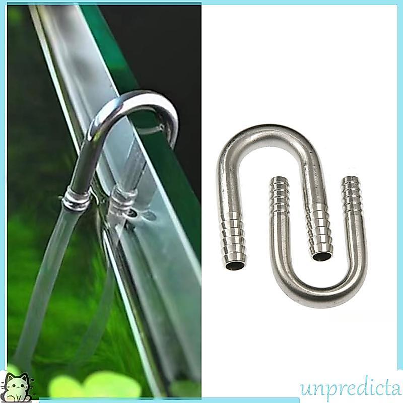 UNPR Over Edge Fish Tank U Bend Fitting Aço Inoxidável Para Uso Mangueira