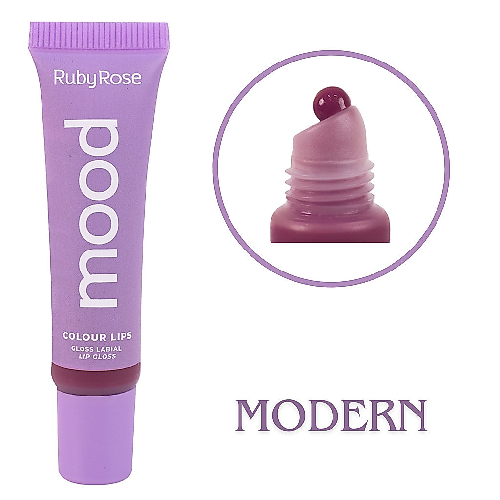 Gloss Labial Mood Colour Lips Cor Modern - Ruby Rose