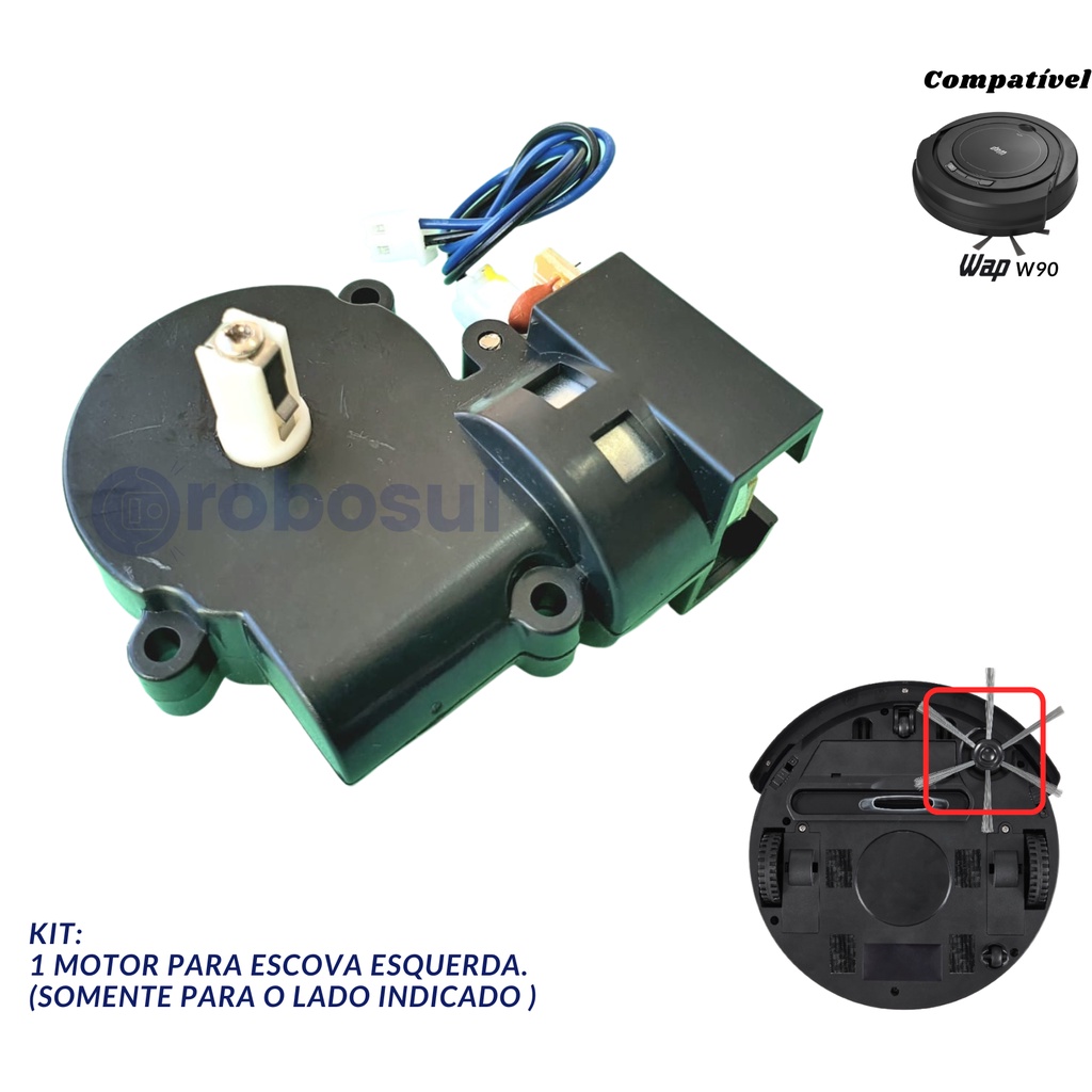 Motor da Escova Para Robô WAP W90