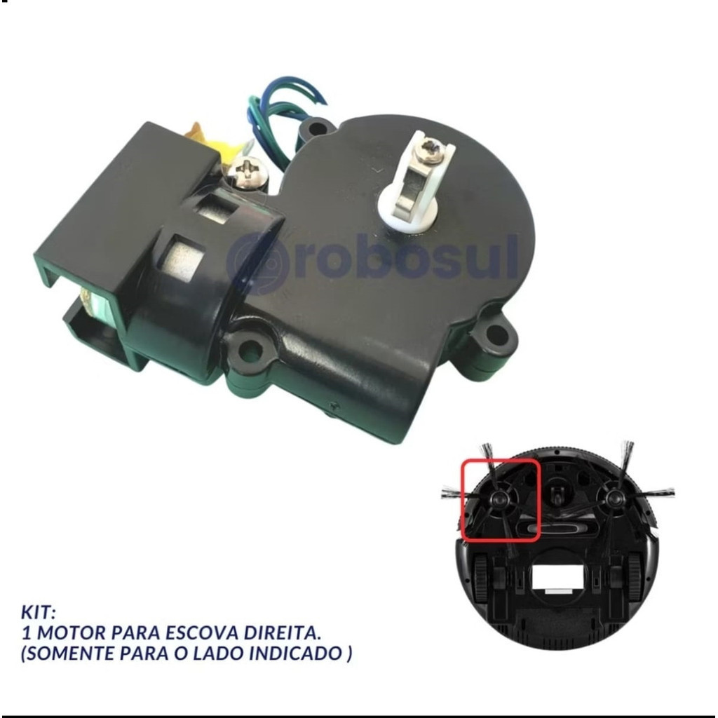 Motor Escova Direita Robô Mondial Rb01 Rb-01