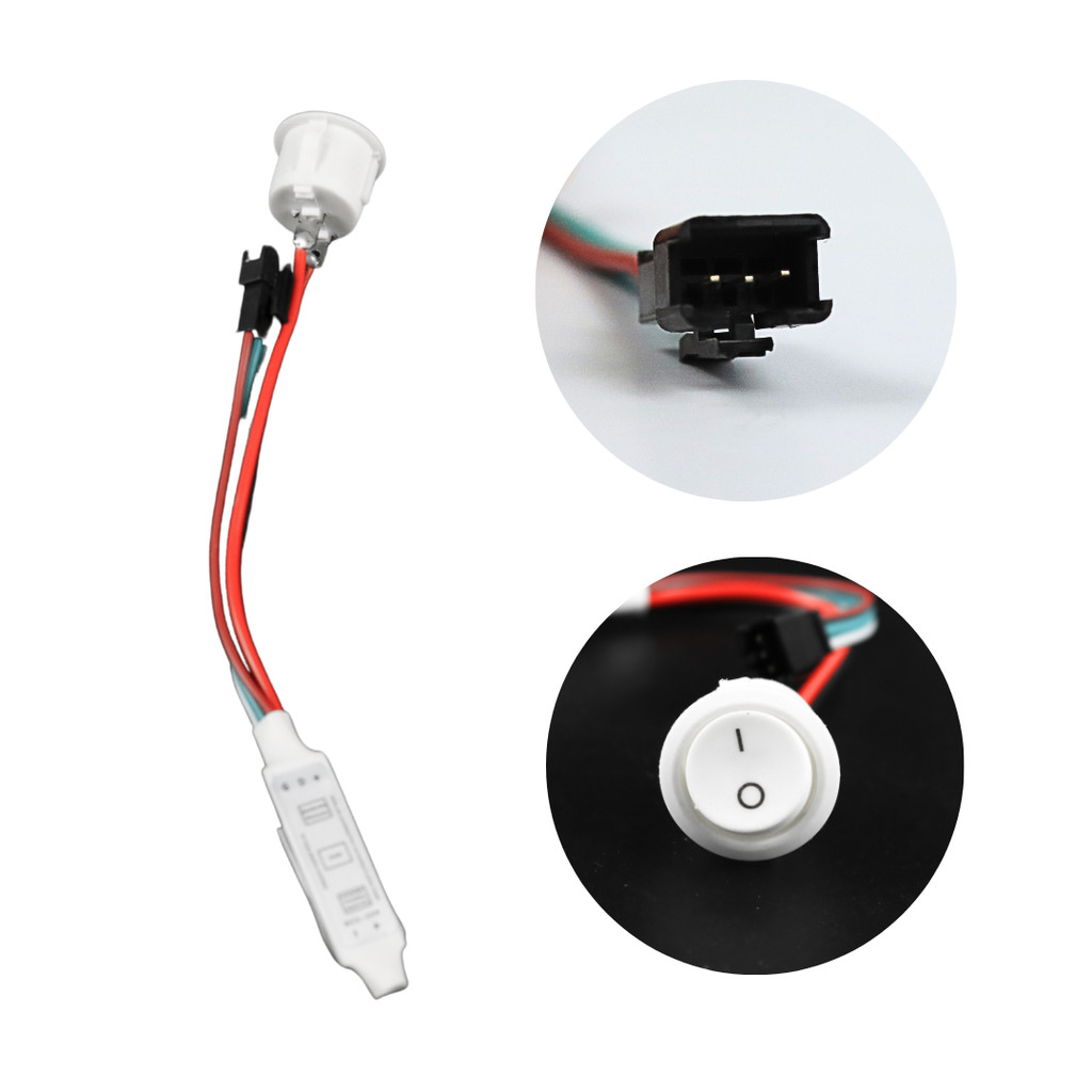 KIT 7 BOTÃO INTERRUPTOR FITA LED WS2811 12-24V BRANCO 3K/4K