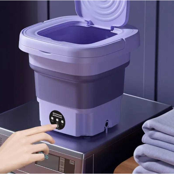 Mini máquina de lavar roupa 11L dobrável portátil moderna máquina de lavar automática roupa interior de viagem ELETROX L