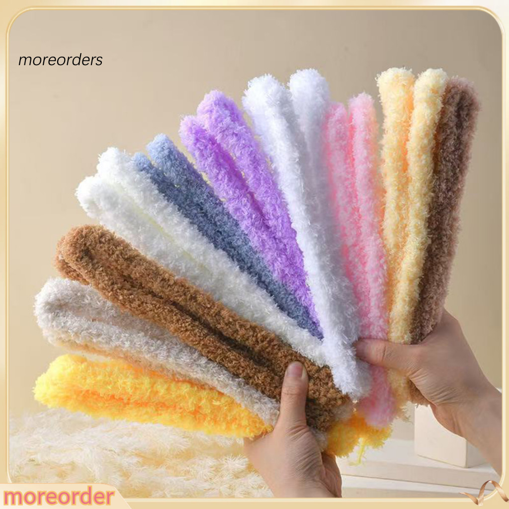 2 Pcs Coral Fleece Pipe Cleaners Soft Plush Chenille Stems for Diy Crafts Figures Flower Art Easy to Shape Twist Sticks