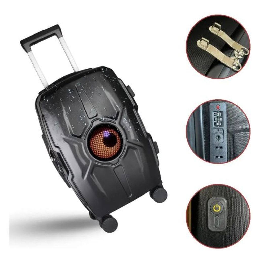 Mochila Trolley Inteligente Com Tela Led Pixel Art Bluetooth