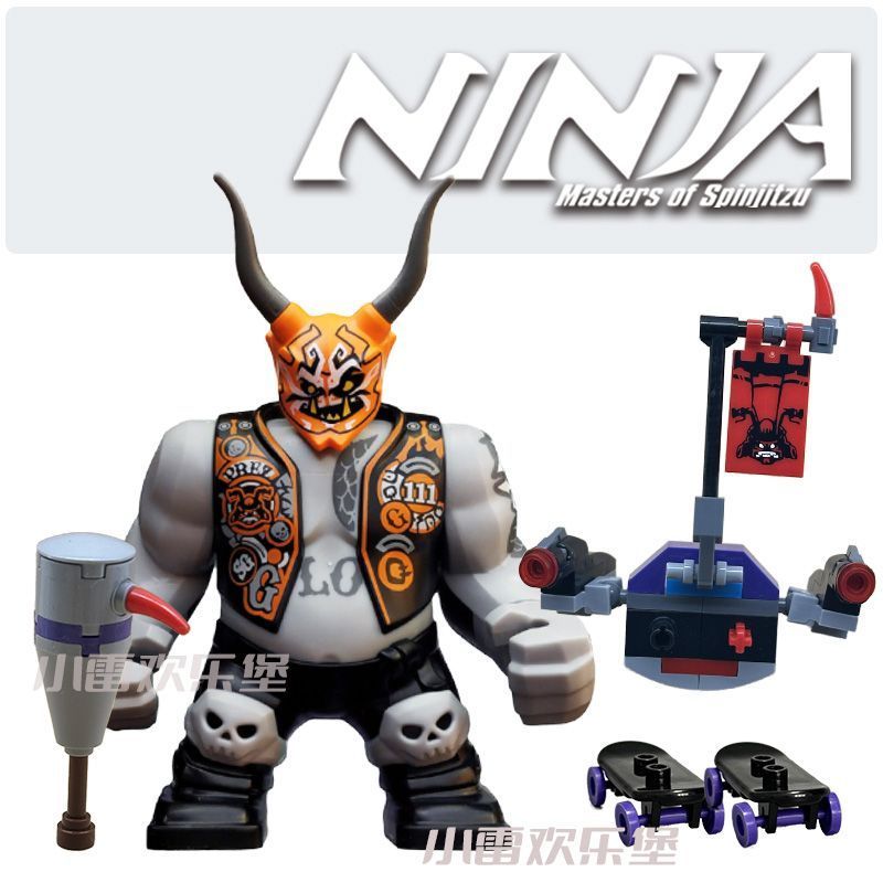 2026 Novo estilo compatível com Lego Phantom Ninja Villain Evil Mask Mr. E Ghost Assembly Bloco de Construção Educaciona