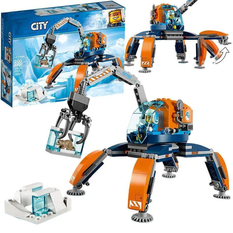 Blocos de construção Lego compatíveis Arctic Tracker Crane Car Assembly Toy Boy