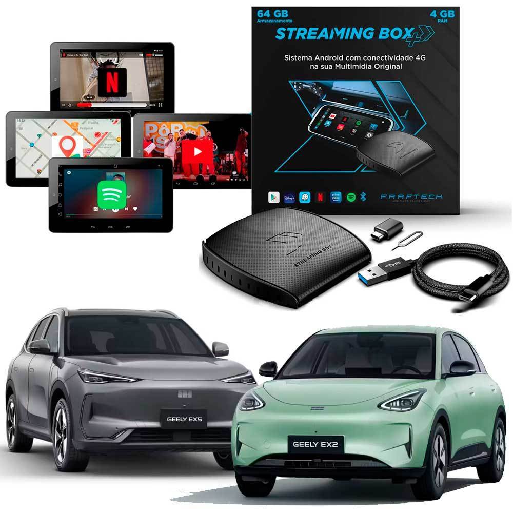 Streaming Box Light Faaftech - 4GB RAM 64GB  Android 11 Processador Quad-Core Carros Geely