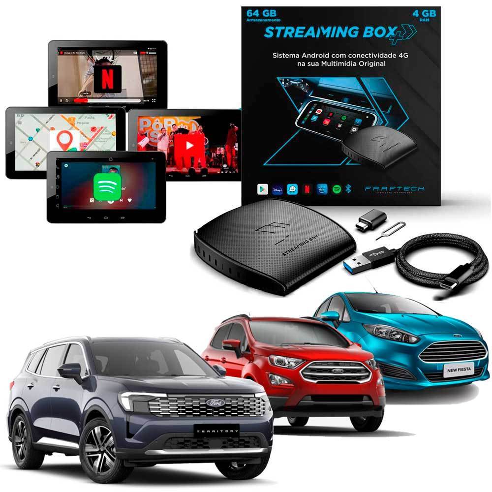 Streaming Box Light Faaftech - 4GB RAM 64GB  Android 11 Processador Quad-Core Carros Ford