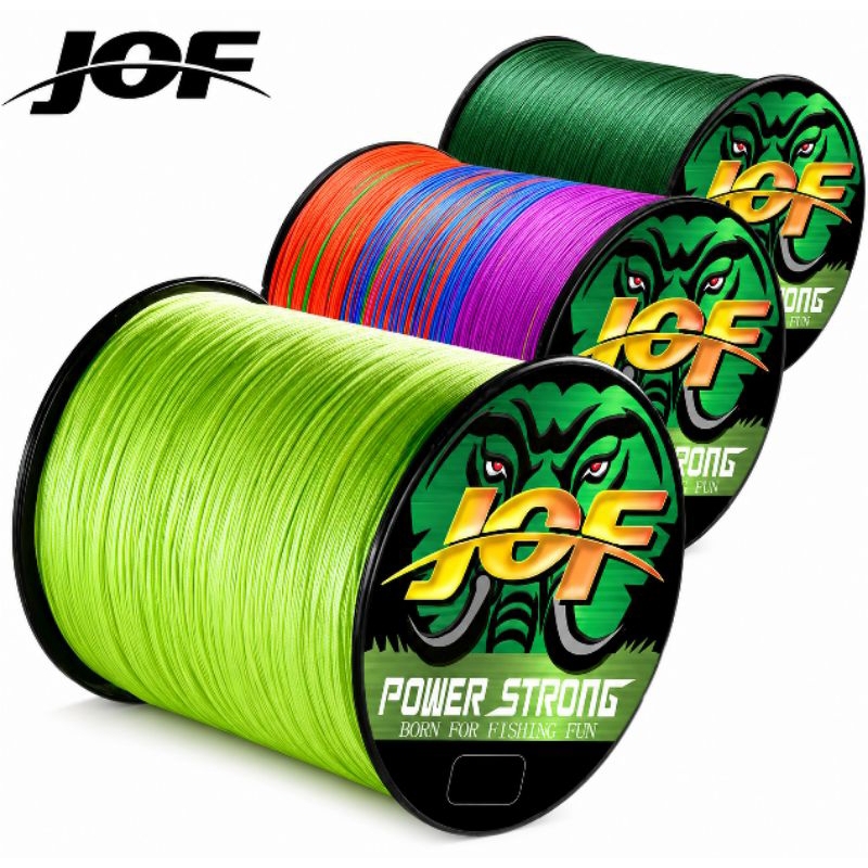 Linha Multifilamento JOF Power Strong 100 Metros Trançada Alta Resistência Pesca Água Doce e Salgada