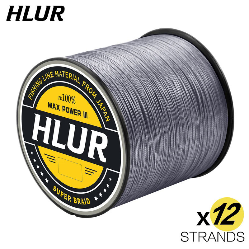 HLUR 12 Vertentes Linha trançada Strong Power 33-150LB Multifilament PE Linha Japão Vertentes Fio Carpa Acessórios 300M 500M 1000M