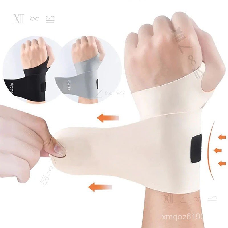 Adjustable Thin Compression Wrist Brace for Sprain & Tendon Pain - Unisex Support for Workout Safety MIJP