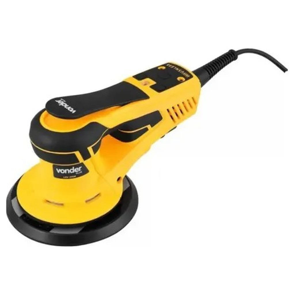 Lixadeira Roto Orbital Vonder LRV350B 127V 350W 10000 OPM 152mm 50/60Hz Amarelo Profissional